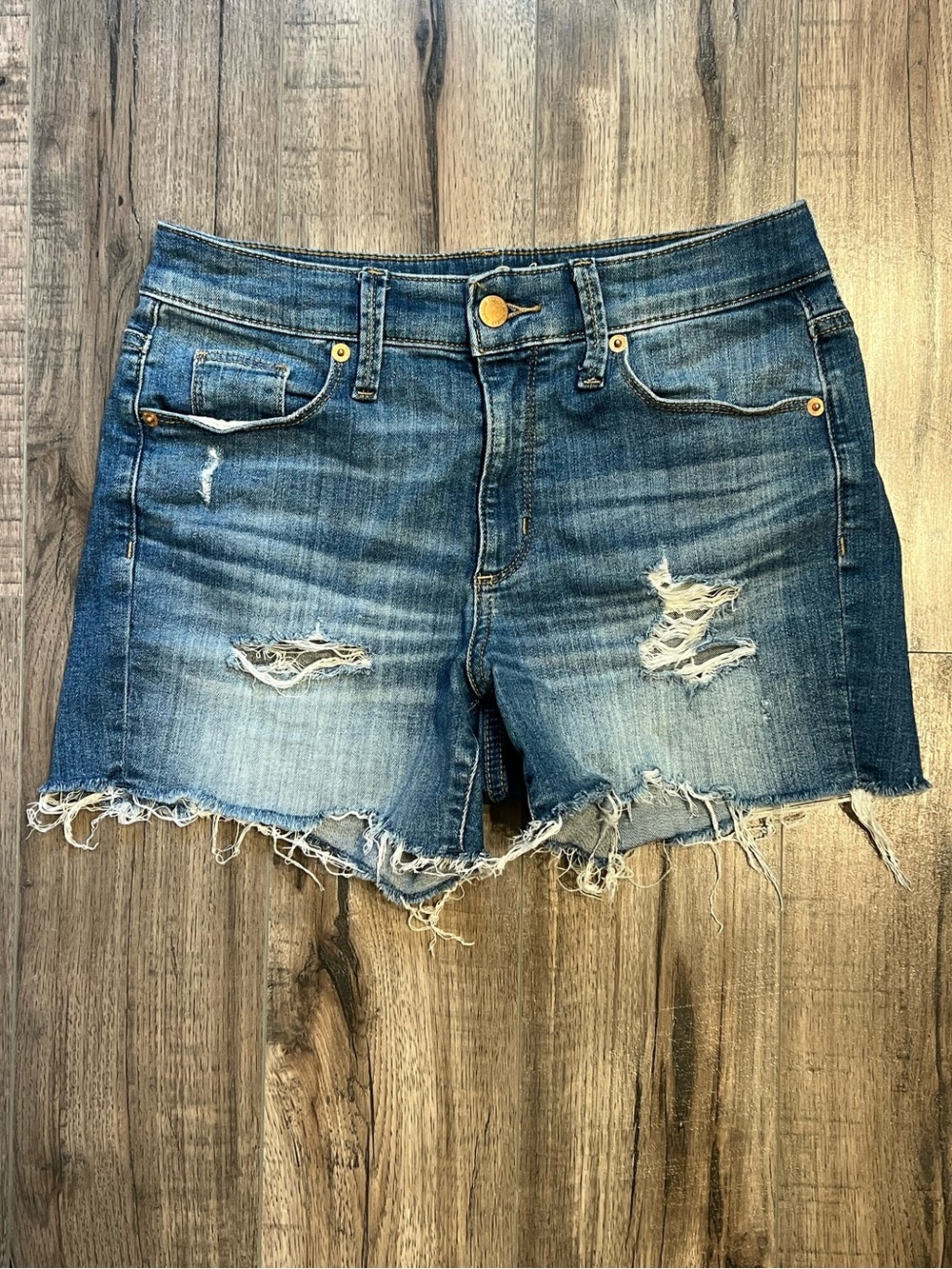 Universal Thread High Rise Midi Jean Shorts